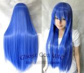 Peruca Azul escura 80cm